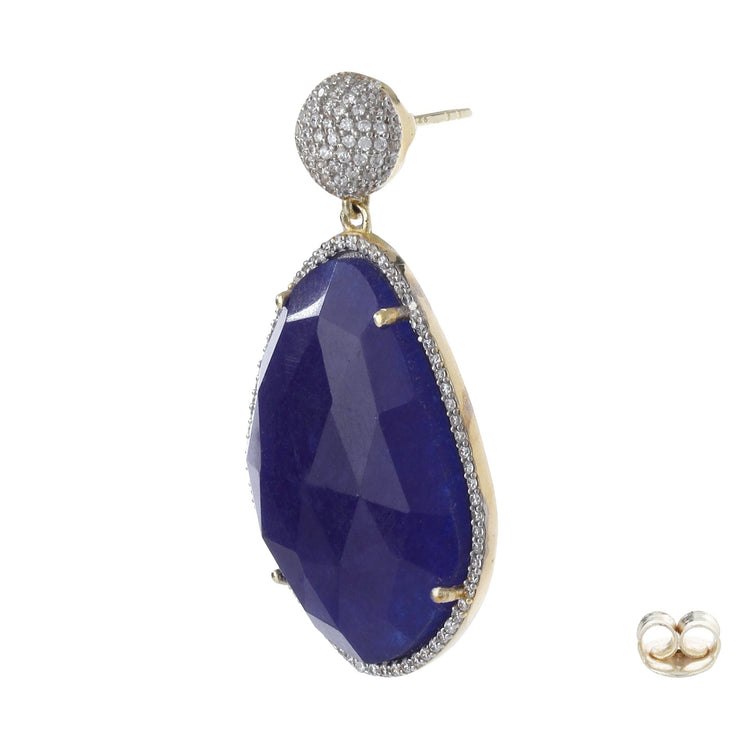 Glamorous Chandelier Earrings - Lapis Lazuli