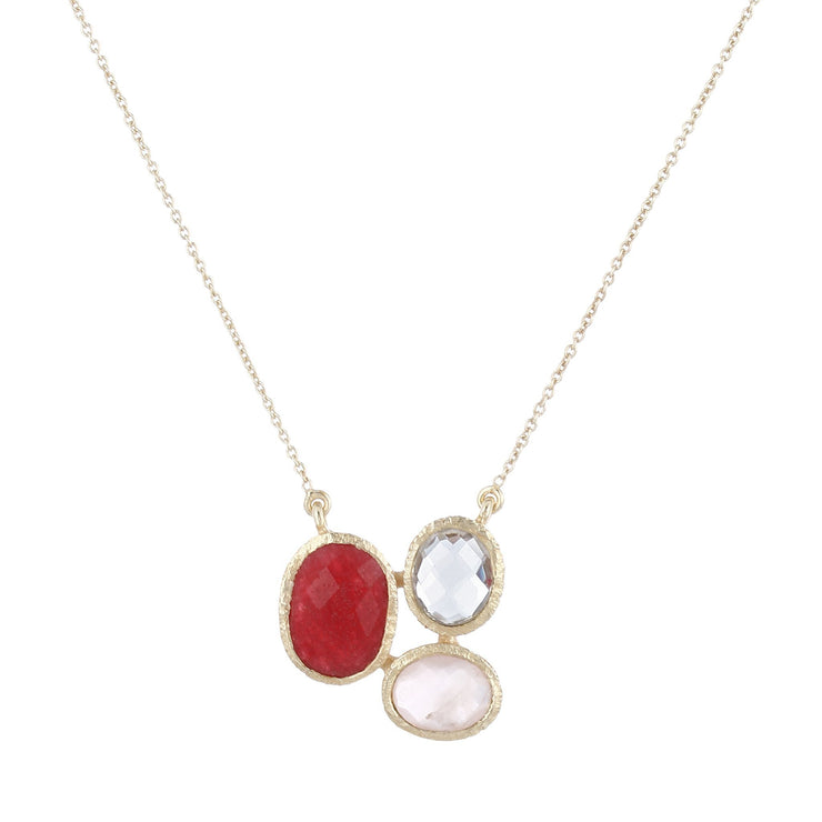 Ria necklace - red jade