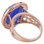 Statement lapis lazuli ring