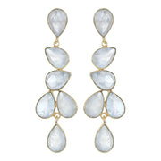 Naya Chandelier earrings - White Moonstone